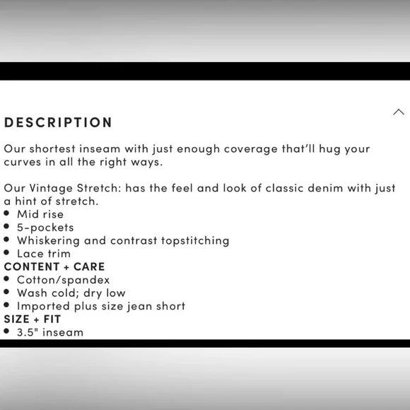 Torrid denim shorts light wash, distressing, hem white crochet or lace trim - Picture 4 of 8